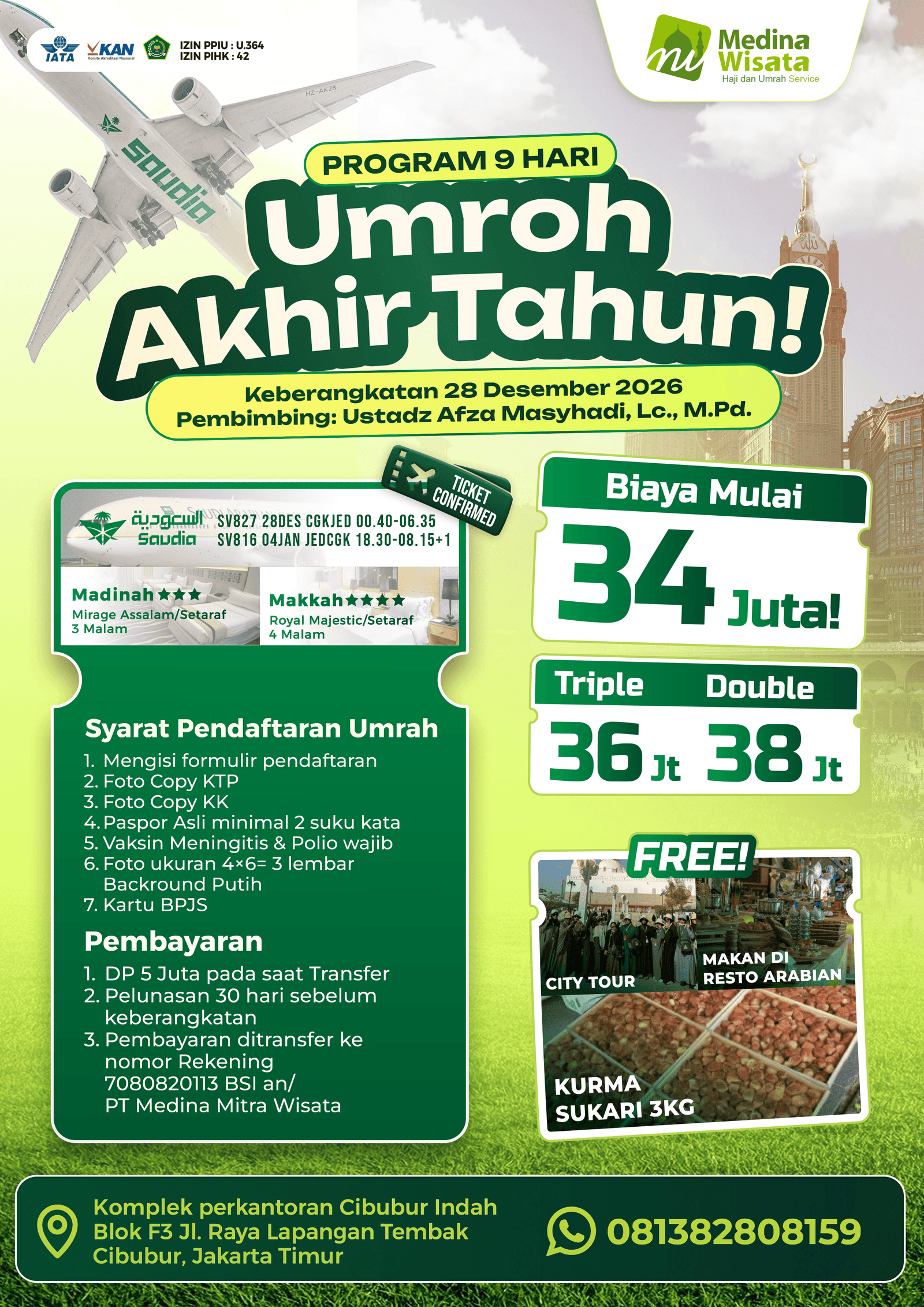 Jemaah Medina Wisata di Masjidil Haram